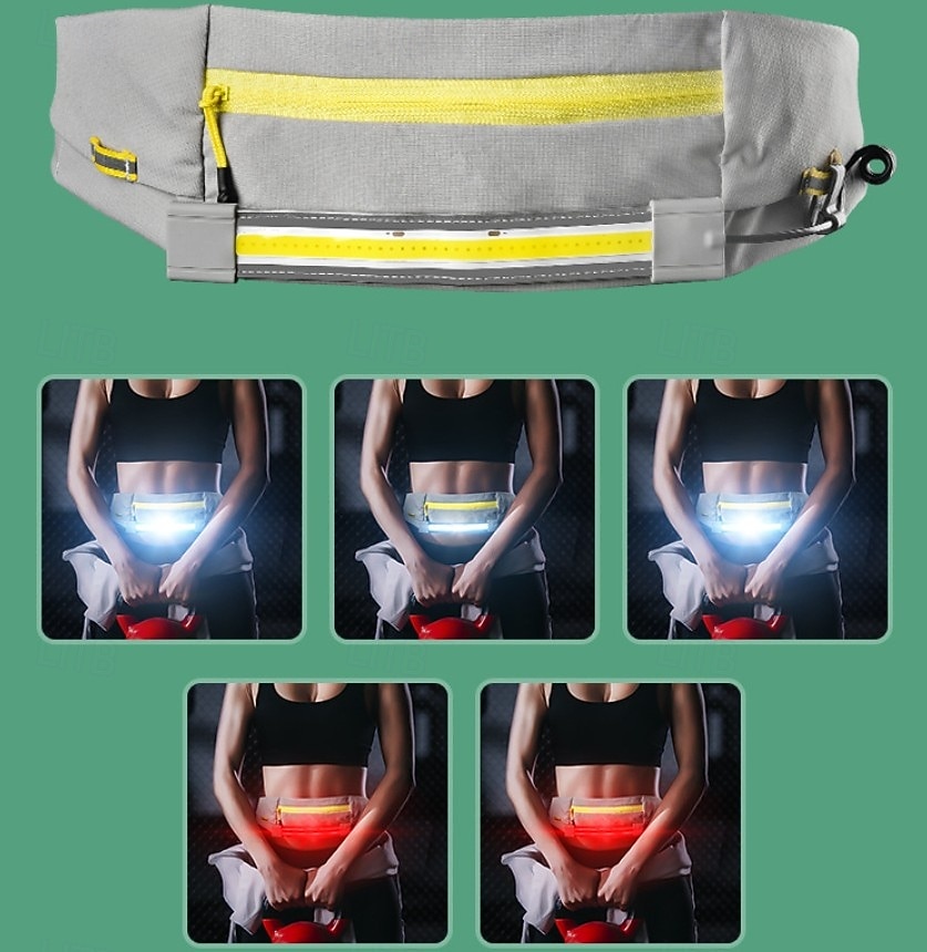 COB Belt Light Breathable LED Waist Bag Light with 5 Modes Red Back Light for Night Hiking Running Camping Fishing Mining Industrial Operation 2026 - $44.99 –P1