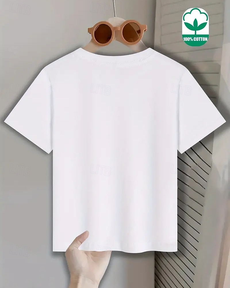 Cotone Bambini Ragazzi Nero Bianco Grafico Gergo divertente 67 Maglietta Blusa Girocollo Manica Corta All'aperto Abbigliamento Quotidiano Moda Streetwear Designer Stampa Estate del 2026 a $14.99 –P4