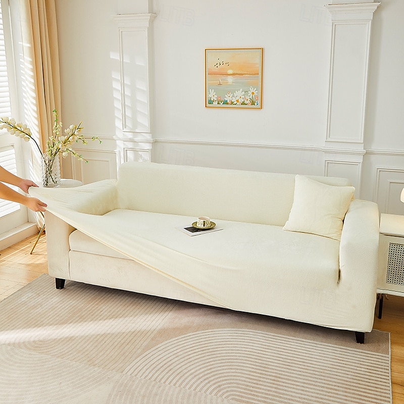 2026年 伸縮性のあるジャカード生地のストレッチソファカバー、ソファーカバー、セクショナルL字型ソファースリップカバー、コーナーケース、リビングルーム用、1、2、3、4人掛け  コレクション – $52.99 –P7
