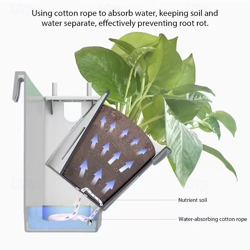 4 ks nástěnných květináčů, vertikálních květináčů, květináčů do sáčků na rostliny, zahradních květináčů, nádob na květiny, zeleninu, bylinky, vnitřní a venkovní zahradní dekorace 2026 - $28.99 –P4