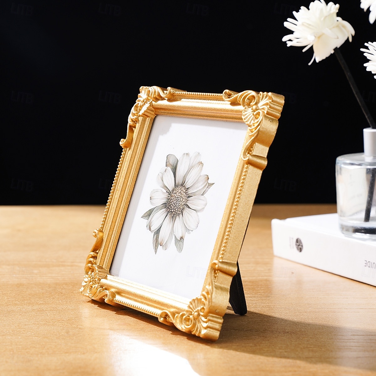 Cadre photo décoratif à motif tridimensionnel de style européen (1 pièce), idéal pour la décoration de photos dans une chambre ou un bureau, accessoire de photographie et décoration murale. de 2026 ? $15.99 –P9