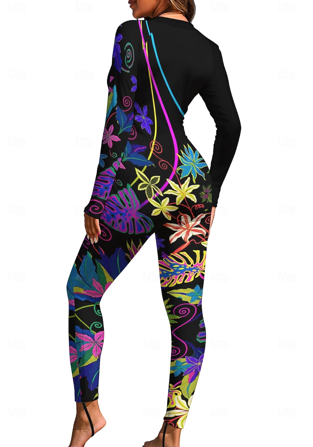 2026年 女性用 レギュラー ラッシュガード フルボディラッシュガード 水着 花 トロピカル風 カラーブロッキング 内蔵ブラ付き フロントファスナー UVサンプロテクション UPF50+ 伸縮性 フルボディー スイムウェア サーフィン カヌー ビーチ 夏  コレクション – $49.99 –P2