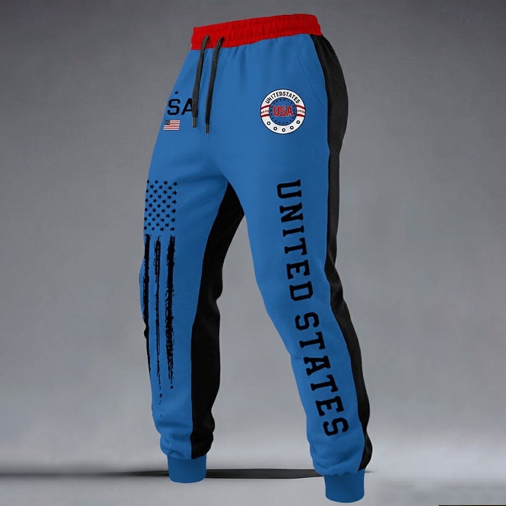 Homme Drapeau américain Patriotique 250e anniversaire des États-Unis Joggings Pantalon Jogger Pantalons Taille Moyenne Taille élastique à cordon Mode Décontractée Fête Pantalon de survêtement de 2026 ? $24.99 –P3