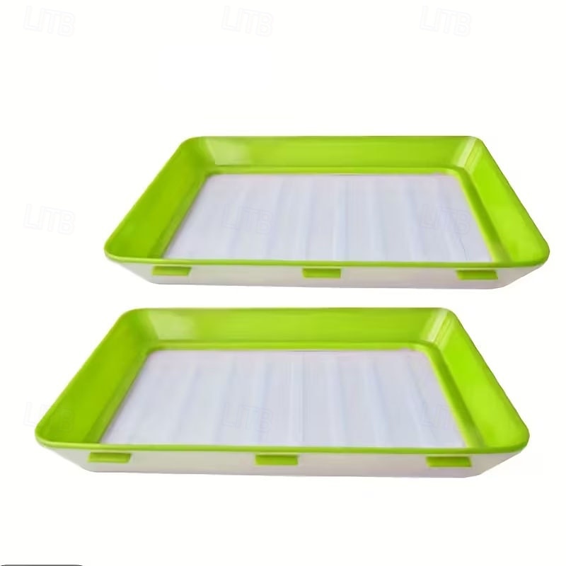 Conjunto de 2/4 recipientes empilháveis para armazenamento de alimentos na geladeira com vedação a vácuo, caixas organizadoras de cozinha de alta qualidade para frutas, verduras, pão e carne. de 2026 por $16.99 –P11