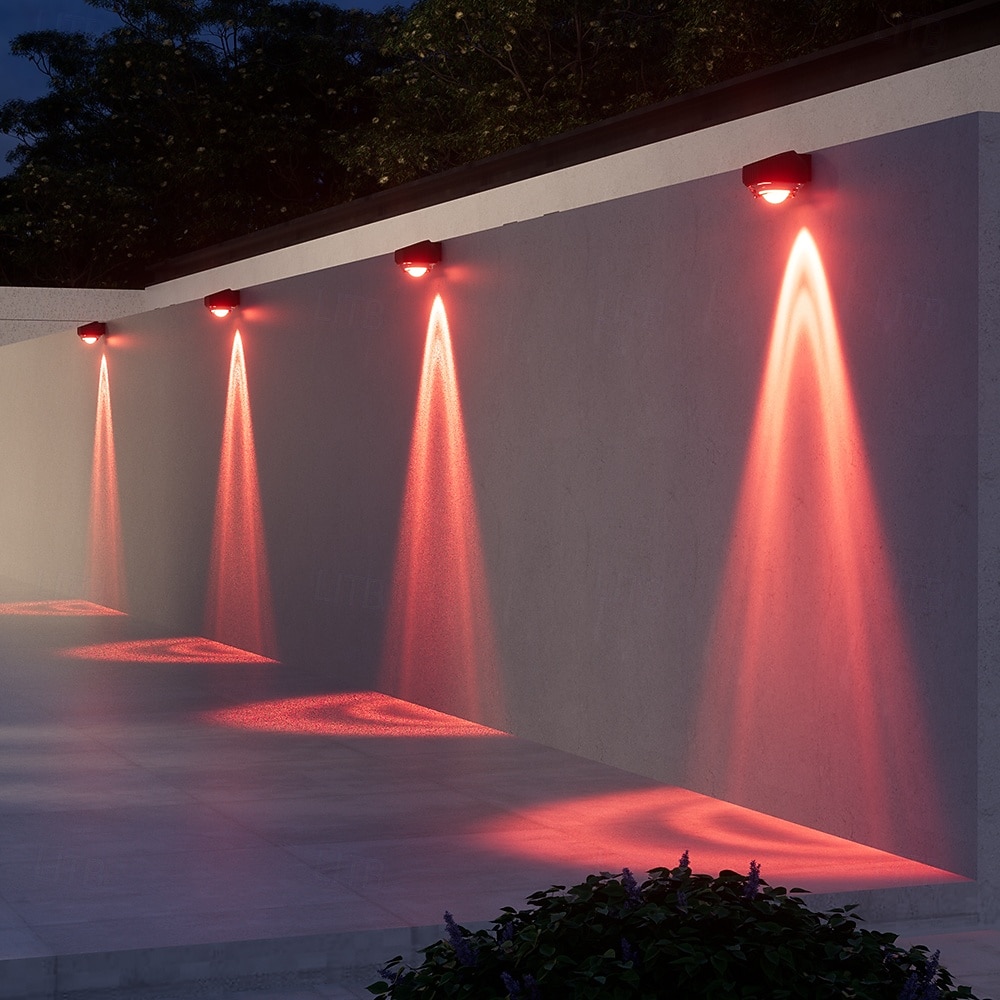 2/4 Stück Solar-Außenwandleuchten, helle, wasserdichte Leuchten für Terrasse, Hof, Straße, Veranda, Zaun, Garage, Garten – perfekte Dekoration 2026 - $28.99 –P10