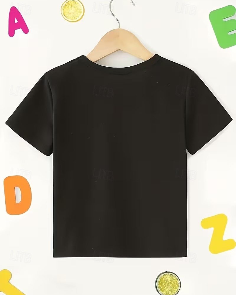 100% Cotton Kids Girls' Black Graphic Cross 250th Anniversary Kid's American US Flag T shirt Tee Crew Neck Short Sleeve Vacation Sports & Outdoor Dailywear Active Vacation Casual Printing Summer 2026 - $19.99 –P3