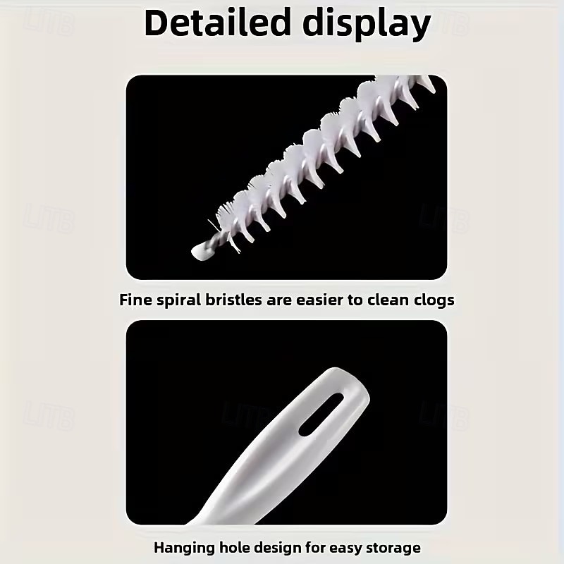 5 db hosszú nyelű tisztítókefe ergonomikus fogantyúkkal, rugalmas sörtékkel fürdőszobai mosdó lefolyóihoz, konyhai csövekhez, szőrtelenítéshez, tartós, kiváló minőségű, többcélú kefék egész éves 2026 - $11.49 –P5