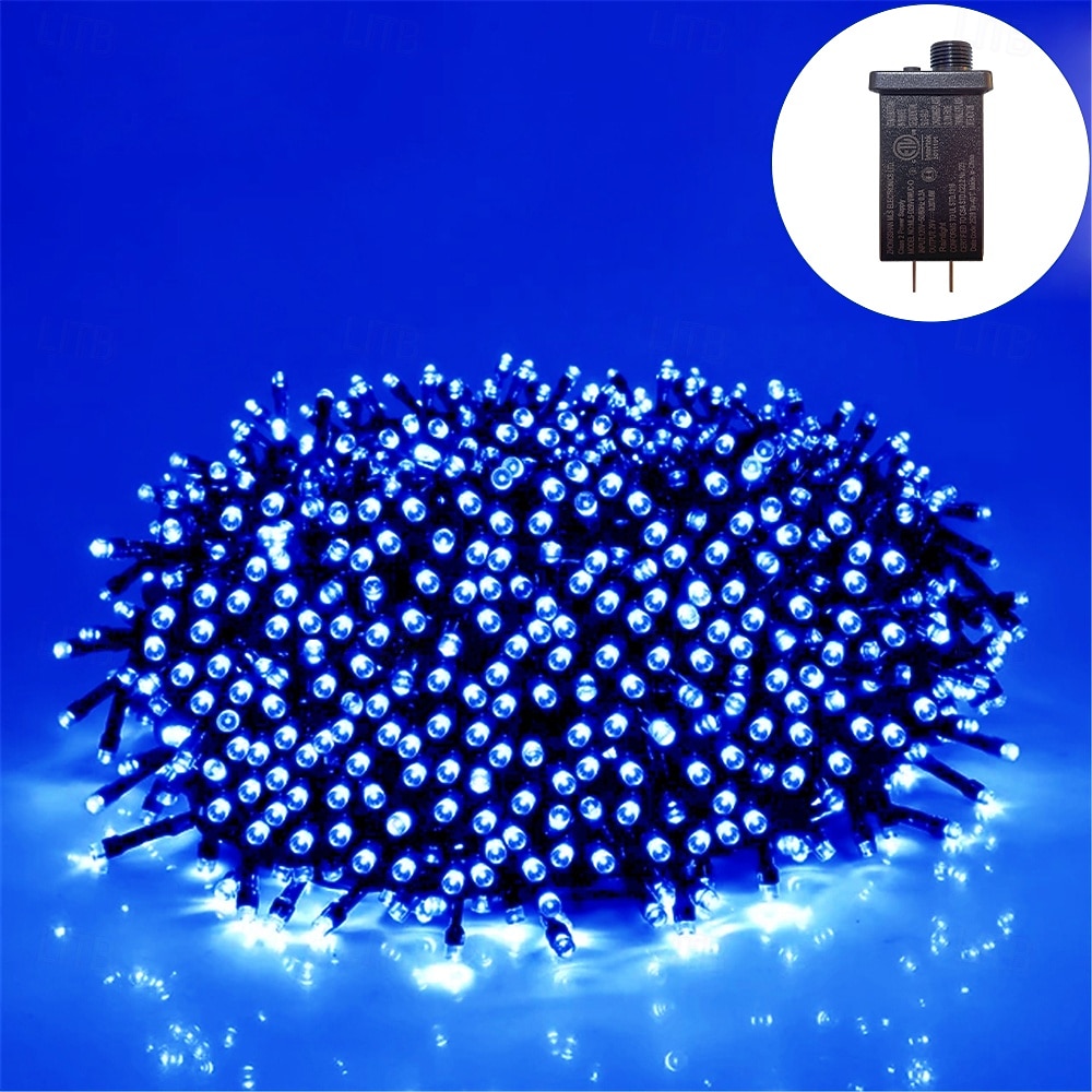 50M 100M Outdoor Waterproof Light String Festival Party Decorative Light 8-mode Iron Shell Waterproof Power Supply Garden Garden Garden Lighting Lamp 24V Low Voltage   1 set 2026 - $65.99 –P14