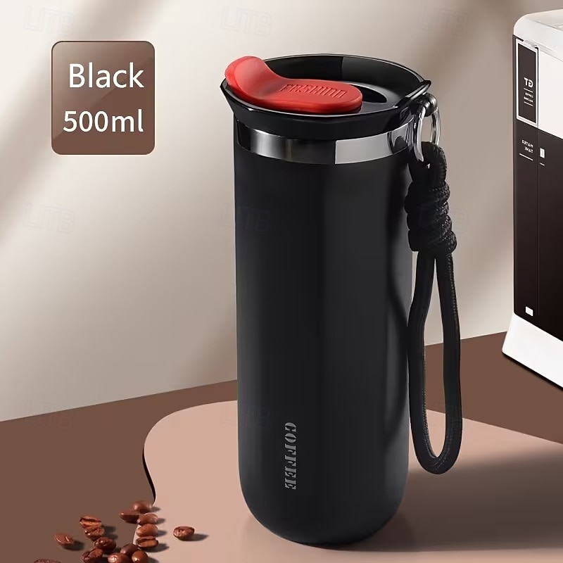 Mug isotherme en acier inoxydable de 350 ml et 500 ml – étanche, réutilisable et avec couvercle, convient aux boissons chaudes et froides, cadeau idéal pour hommes et femmes, cadeau parfait pour les de 2026 ? $16.99 –P19
