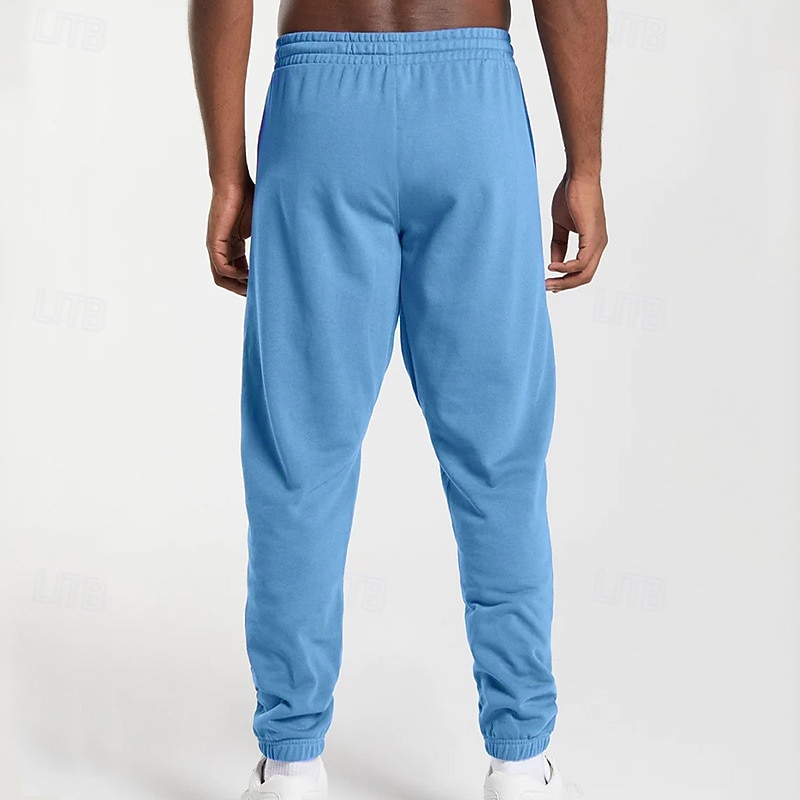 Herren Jogginghose Hose Kordelzug Tasche Elastischer Bund Einfach Komfort Atmungsaktiv Täglich Outdoor Ferien Urlaub Mode Blau Schwarz Mikroelastisch 2026 - $22.99 –P22