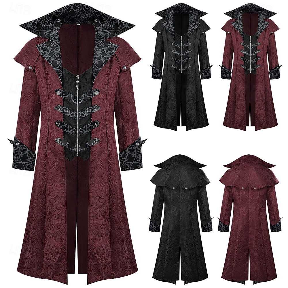 Retrò Vintage Rococò Medievale Cappotto Smoking Frac Lunghe Costume Per uomo Reale Halloween Carnevale Feste LARP Fiera Rinascimentale Adulti Cappotto del 2026 a $80.99 –P1