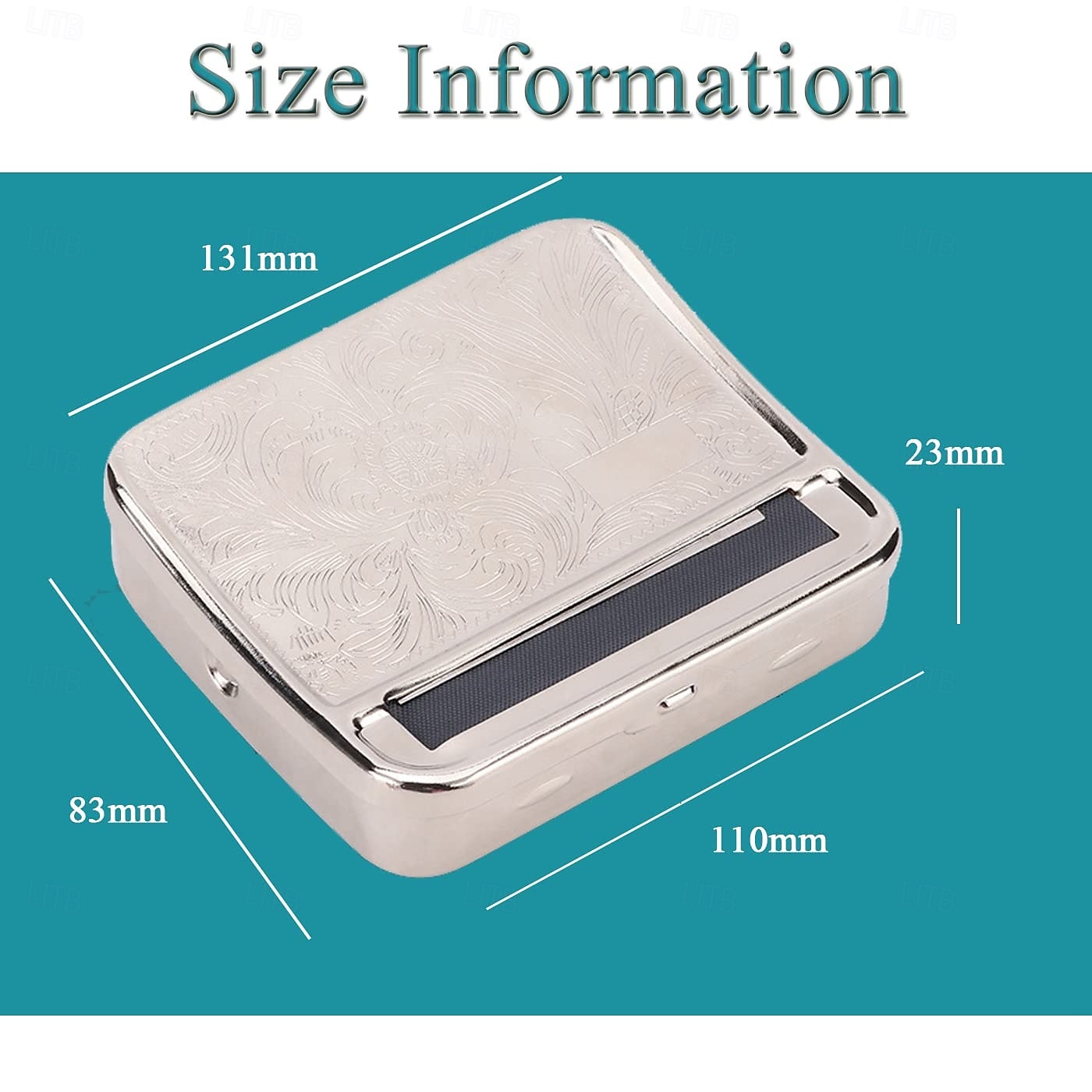 Αυτόματο κουτί στριφτού τσιγάρου ρυθμιζόμενο ημιαυτόματο μεταλλικό ρολό τσιγάρων, συμπαγής εξατομικευμένη θήκη στριφτού καπνού για τυποποιημένα χαρτιά, εύχρηστη μικρή μηχανή στριφτού τσιγάρου 2026 - $12.49 –P2