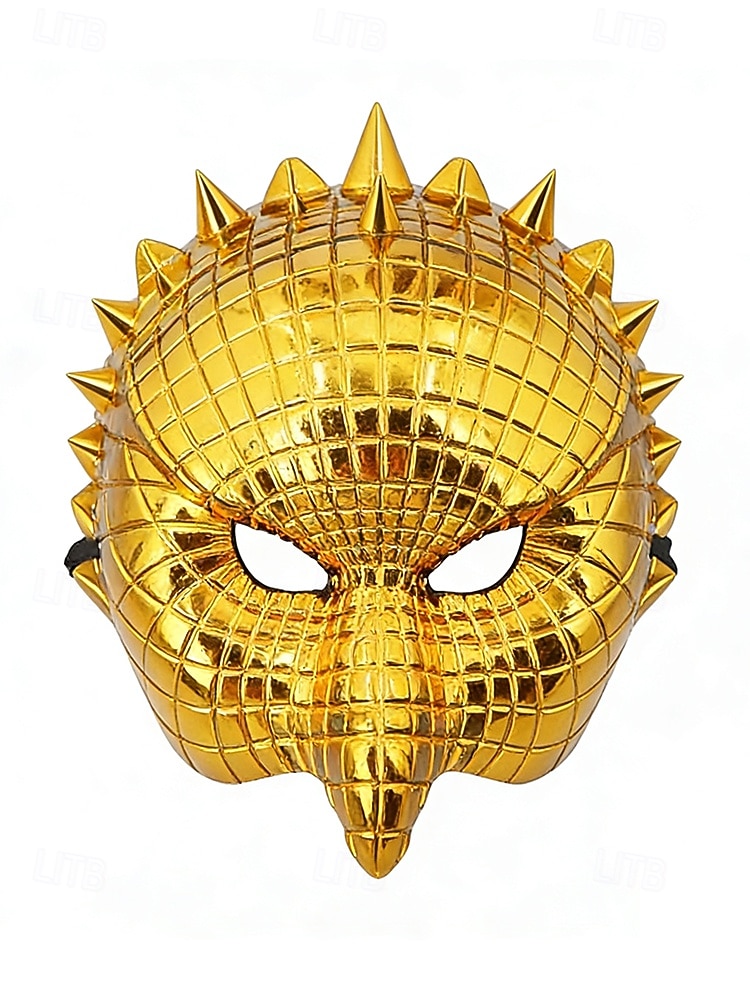 Maschera per carnevale in plastica metallica multi-stile per uomo – Costumi da leone volpe e tigre in oro per carnevale e balli in maschera del 2026 a $24.99 –P8