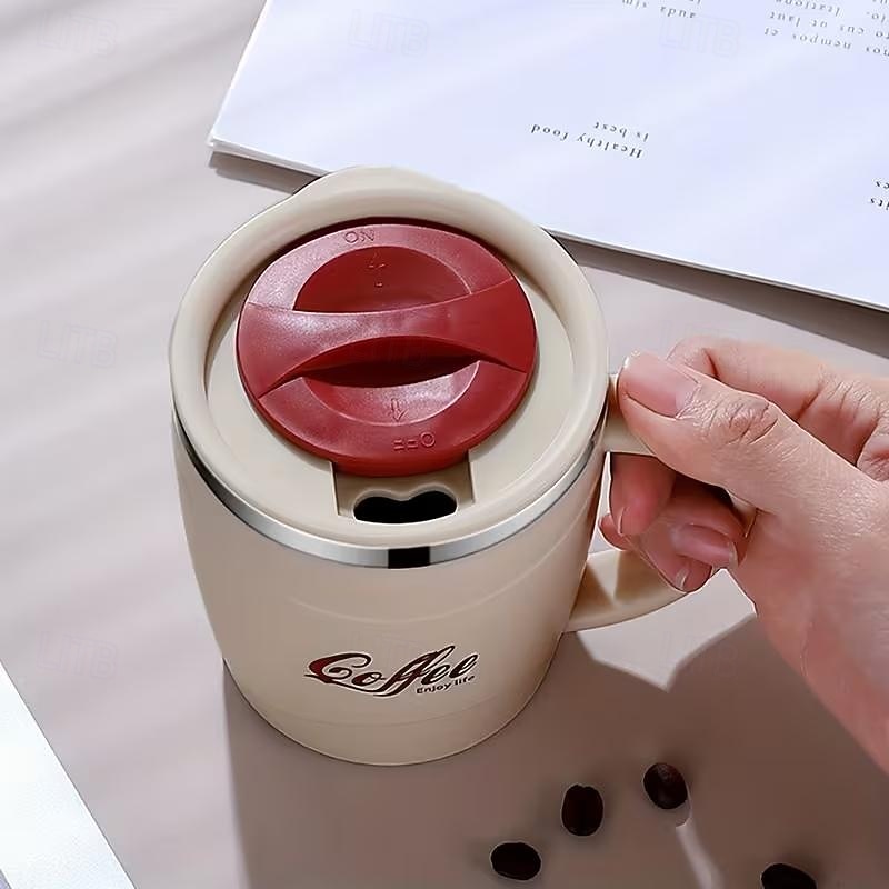 Caneca de café em aço inoxidável 304 com tampa, 500ml (17oz), parede dupla isolada, livre de BPA e à prova de vazamentos, ideal para viagens e bebidas quentes. &bebidas geladas, presente de Natal de 2026 por $17.99 –P8