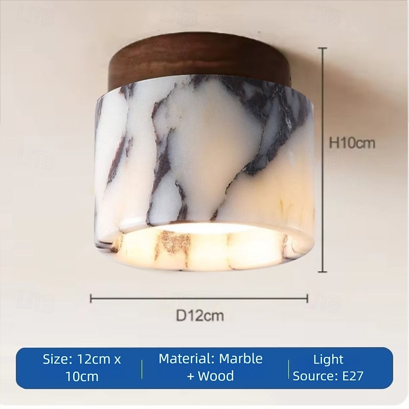 12 cm تصميم الجزيرة أضواء السقف خشب حجر طلاء ملون معاصر 110-240 فولت 2026 - $115.99 –P8