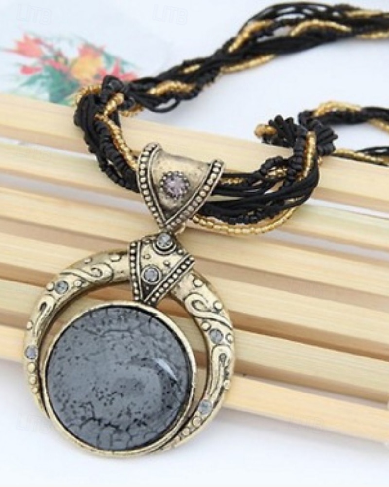 Riipus-kaulakorut Kaulakoru For Naisten Päivittäin Katu Metalliseos Retro 2026 - $13.99 –P4