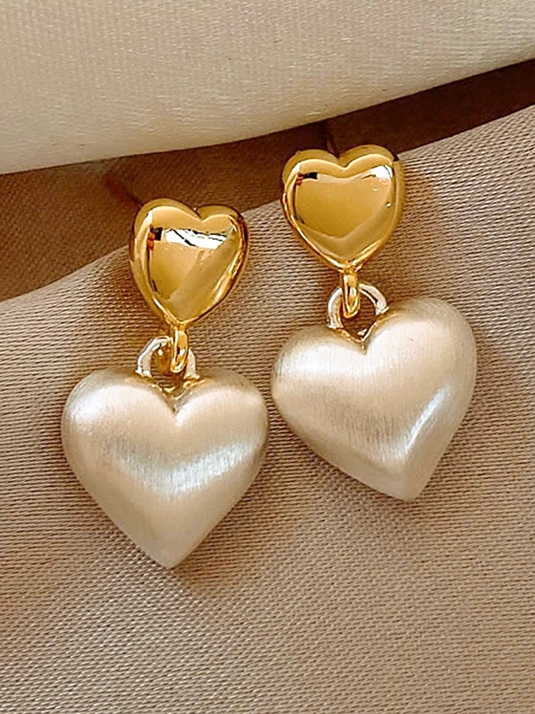 Dame Øredobber Dråpeøreringer Elfenben Imiterte perler Legering Elegant Mote Glitter Kjærlighetshjerte 2026 - $9.99 –P5