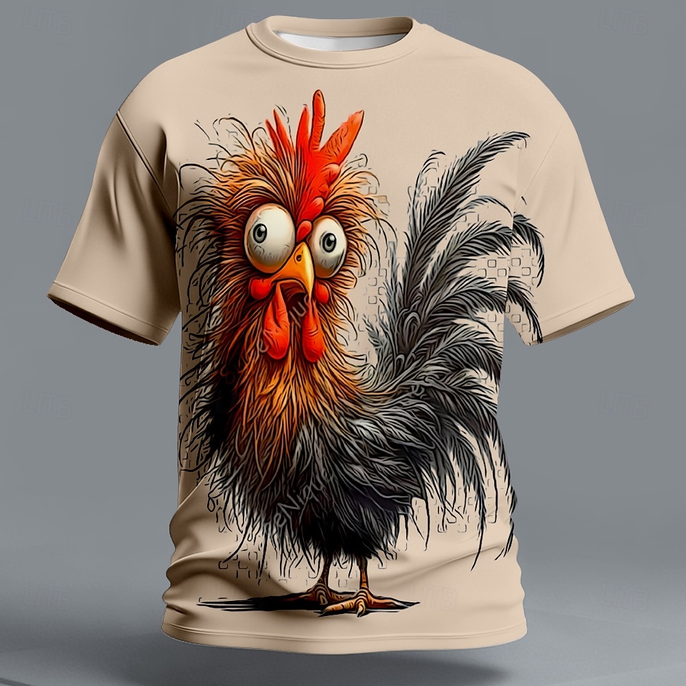 Per uomo Animale Pulcino Divertente Maglietta Manica Corta maglietta Stampa 3D Girocollo Camicia Esagerato Designer Feste Ferie Blu Nero Arancione Estate Primavera Abbigliamento S M L XL XXL XXXL del 2026 a $21.99 –P4