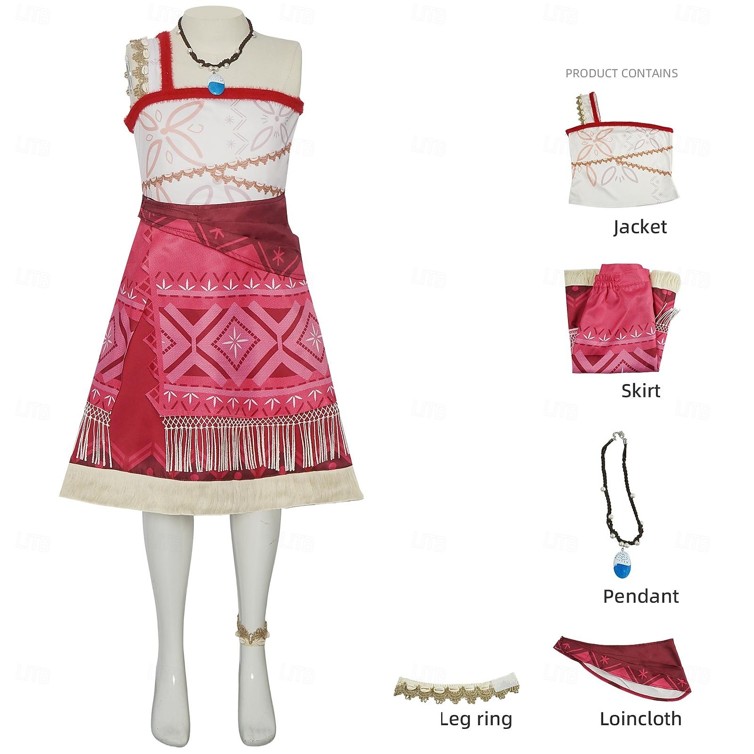 Princesa Moana Vestidos Fatos de Corpo Trajes de casais Trajes temáticos de filmes e séries for Homens Mulheres Adulto Carnaval Dia da Criança Praia Festa Aniversário de 2026 por $39.99 –P6