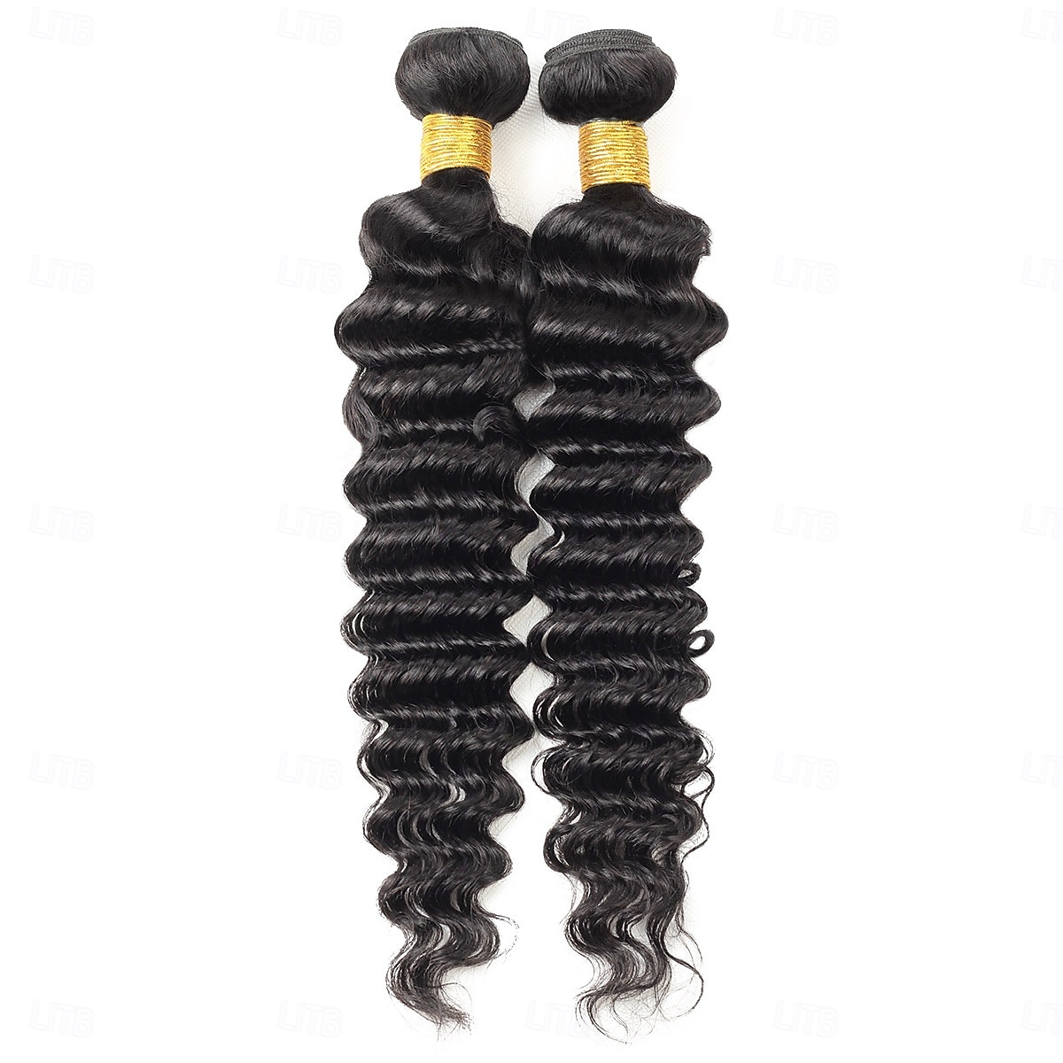 Brazilian Human Hair 1B # Natural Black Color Deep Wave Human Hair 1 Bundle 10-30 inches 2026 - $56.99 –P2