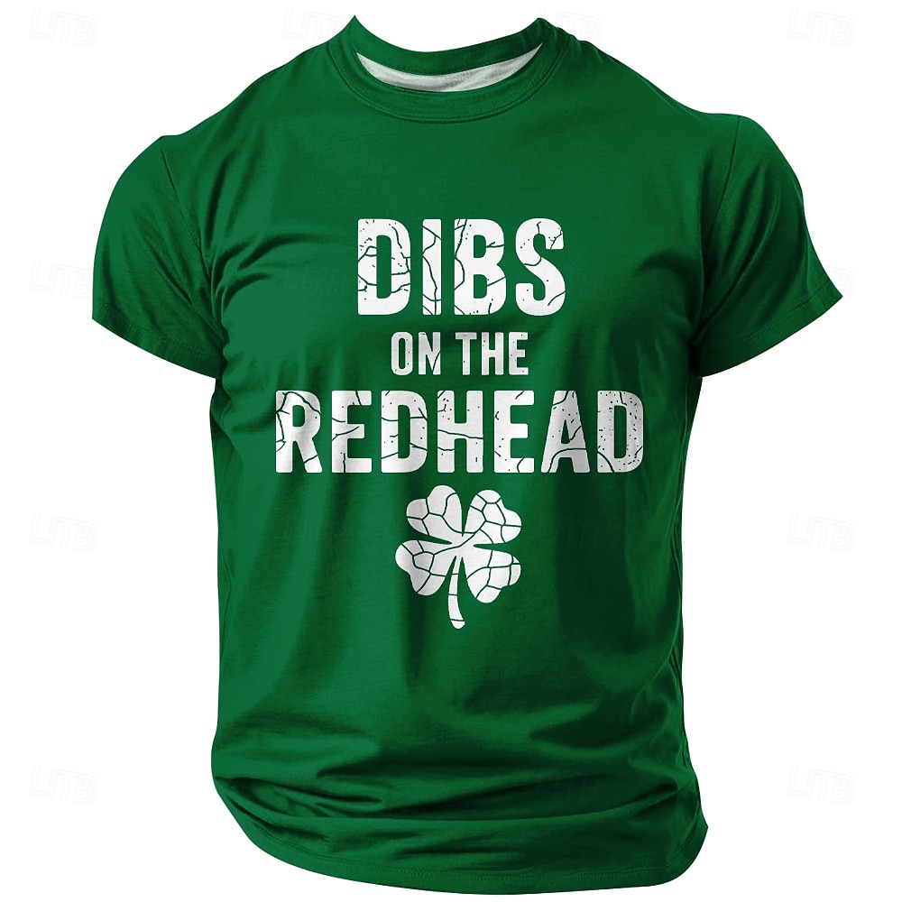 St. Patrick Herren Kleeblatt Glücklicher Ire T Shirt Kurzarm T-Shirt 3D-Druck Rundhalsausschnitt Hemd Designer Lässig Club Party Ferien Grün 1# Grün 2# Grün 3# Sommer Frühling Bekleidung S M L XL XXL 2026 - $23.99 –P1