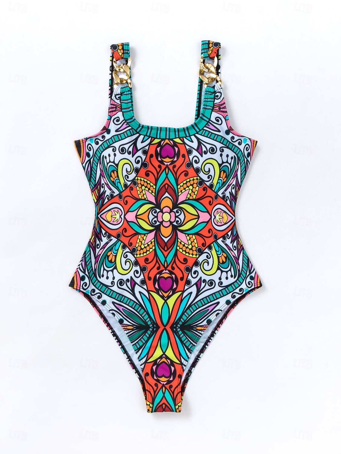 Damen Einteiler Badeanzug Slimming Boho Monokini Bauchkontrolle Hohe Taille Slim Rückenfrei Urlaub Strandmode Blumen U-Ausschnitt ärmellos Schwimmsuits 2026 - $22.99 –P8