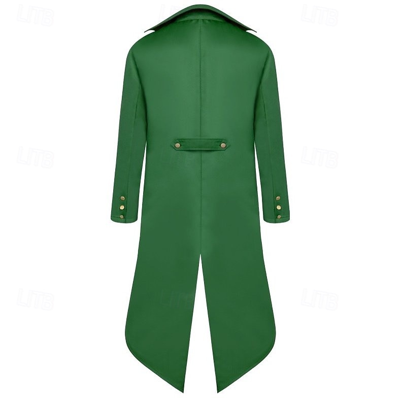 Vittoriano Medievale Steampunk Cappotto Giacca Frac Gentiluomo Costume Per uomo Halloween Carnevale Mascherata Feste Bambini Adulti Cappotto del 2026 a $41.99 –P2