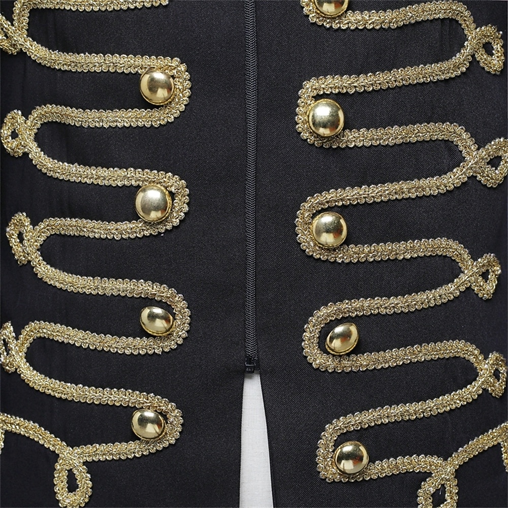 Retro Vintage Rokoko Mantel Maskerade Zirkusjacke langarm Prinz Aristokrat Kostüm Herren Karneval Maskerade Veranstaltung / Fest Erwachsene Mantel Herbst Winter 2026 - $124.99 –P7