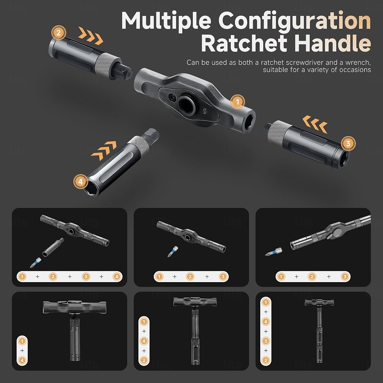 42 in 1 Ratchet Screwdriver Set Multifunctional Magnetic Screwdriver Repair Tool with 40 Bit for Assembling Furniture Computer 2026 - $52.99 –P4