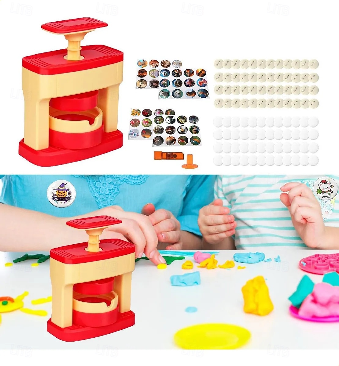 2026年 ピンボタンメーカーマシンのおもちゃ、誕生日用の手作りDIYクラフト  コレクション – $43.99 –P2