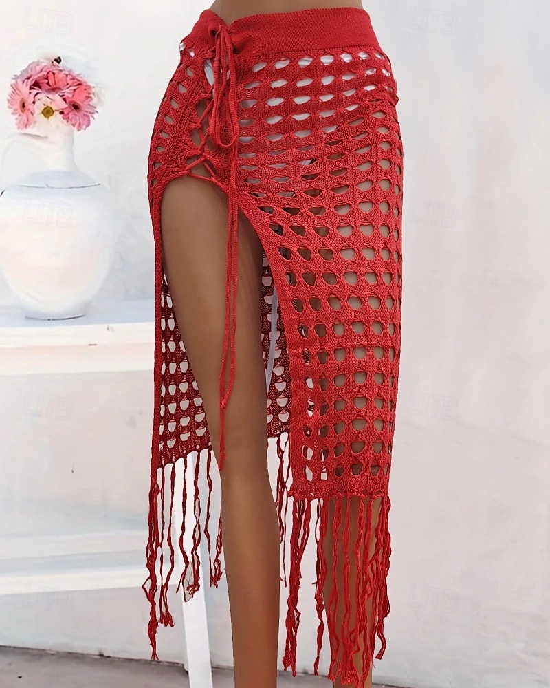 Mujer Bañadores Tapadera Vestido de Baño Falda Traje de baño Cortado Vacaciones Ropa de playa Color sólido Sin Mangas Trajes de baño 2026 - $25.99 –P12