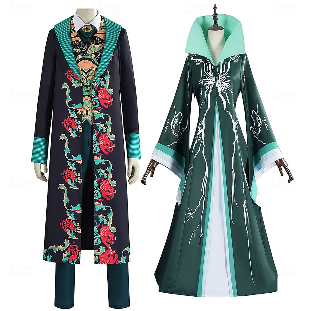 boszorkány Tündér Elphaba Párok jelmezek Film Cosplay jelmez Film Walpurgis éjszaka Szerepjáték for Férfi Női Felnőttek Mindszentek napja Farsang Teljesítmény Comic Con Anime Expo 2026 - $49.99 –P1