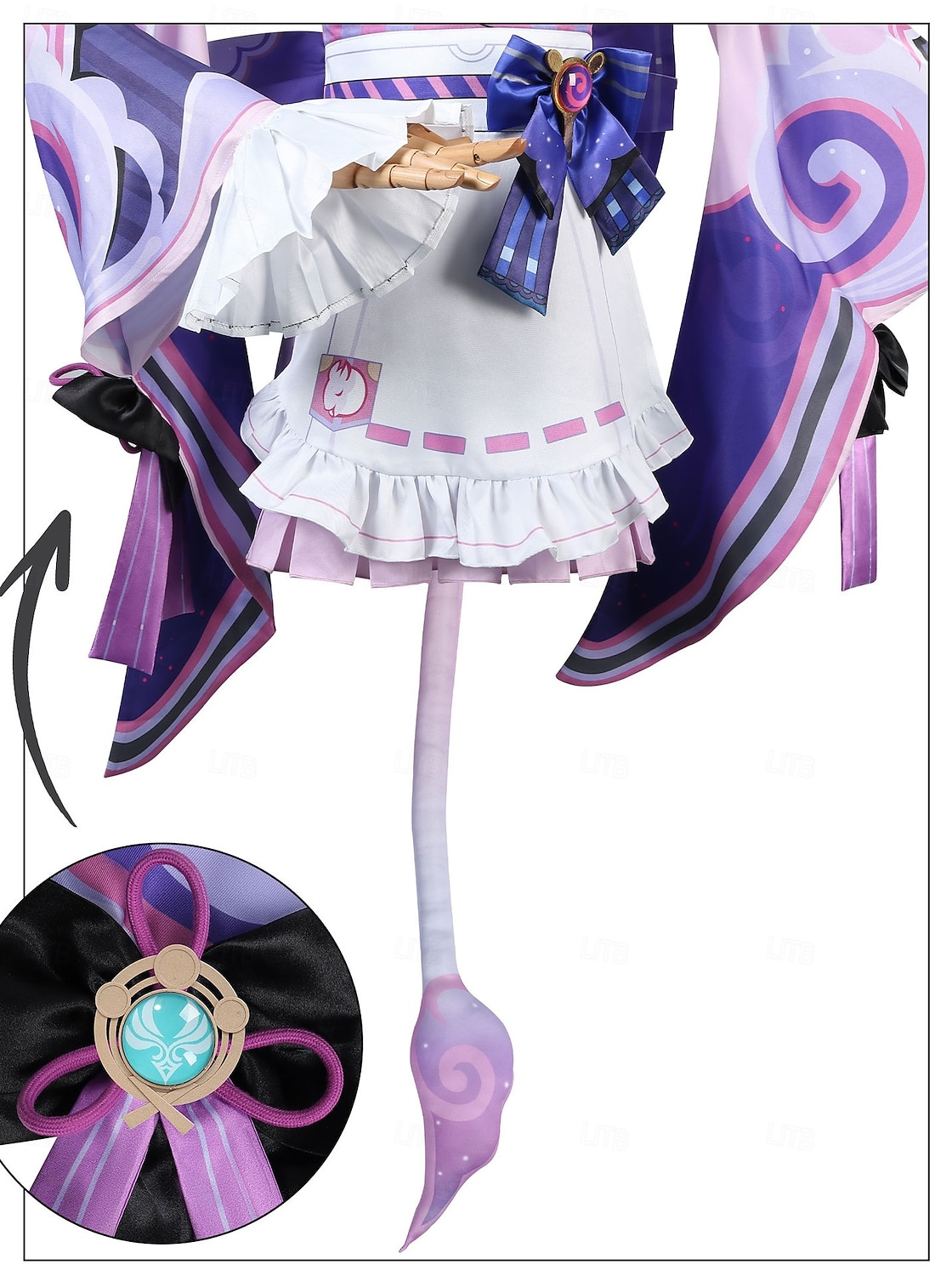 Saga Elementale Mizuki Yumemizuki Anime Costume Cosplay Abiti Abiti Cosplay Costumi dei videogiochi Halloween Carnevale Feste Con il fumetto Costume Per Per donna Adulti del 2026 a $112.39 –P11