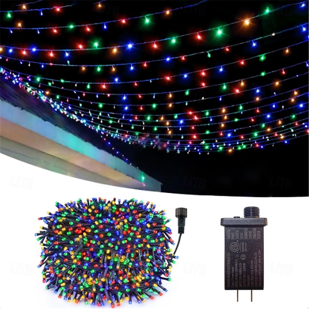 50M 100M Outdoor Waterproof Light String Festival Party Decorative Light 8-mode Iron Shell Waterproof Power Supply Garden Garden Garden Lighting Lamp 24V Low Voltage   1 set 2026 - $65.99 –P1