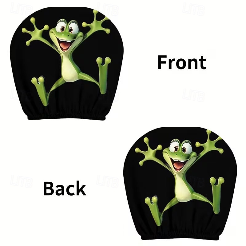 2 יחידות כיסויי משענות ראש לרכב עם הדפסה מצוירת של חיות חמודות, ללא מילוי, אביזרי פנים לרכב, כיסויי משענות ראש אוניברסליים לרכב, קישוטי פנים לרכב, מתאים לשימוש בכל מזג אוויר ללא מילוי 2026 - $8.99 –P22