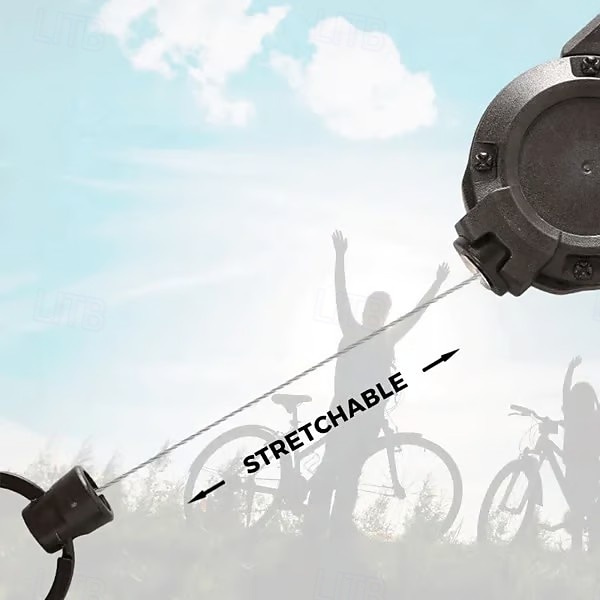 3 stk. utendørs automatisk uttrekkbar ståltau taktisk nøkkelring, slitesterk og lett nøkkelholder for utendørsaktiviteter, camping, fotturer og hverdagsbruk, praktisk og bærbar 2026 - $16.99 –P5