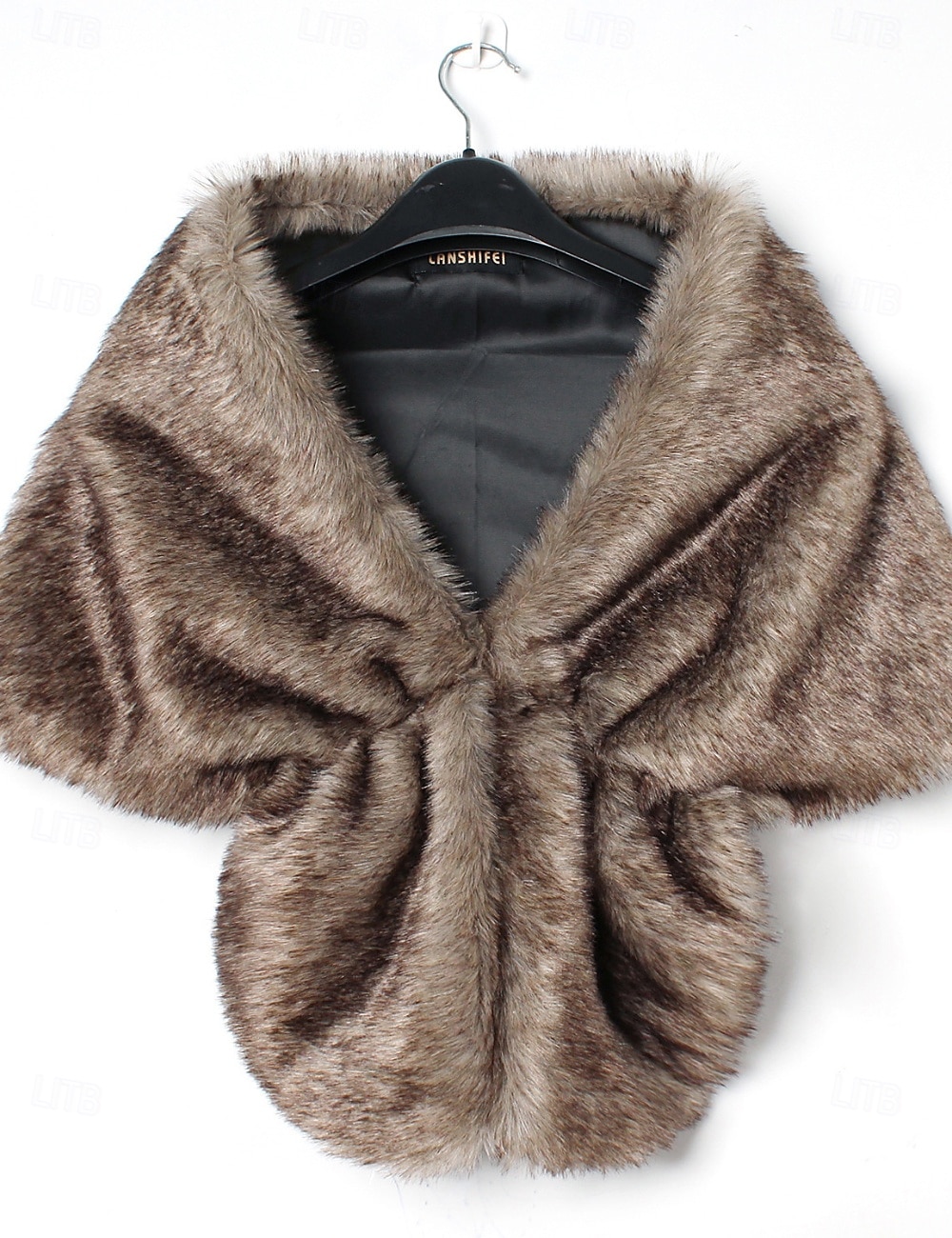 Faux Fur Wraps Women's Wrap Elegant Sleeveless Faux Fur Wedding Wraps With Pure Color For Party Fall 2026 - $21.99 –P12