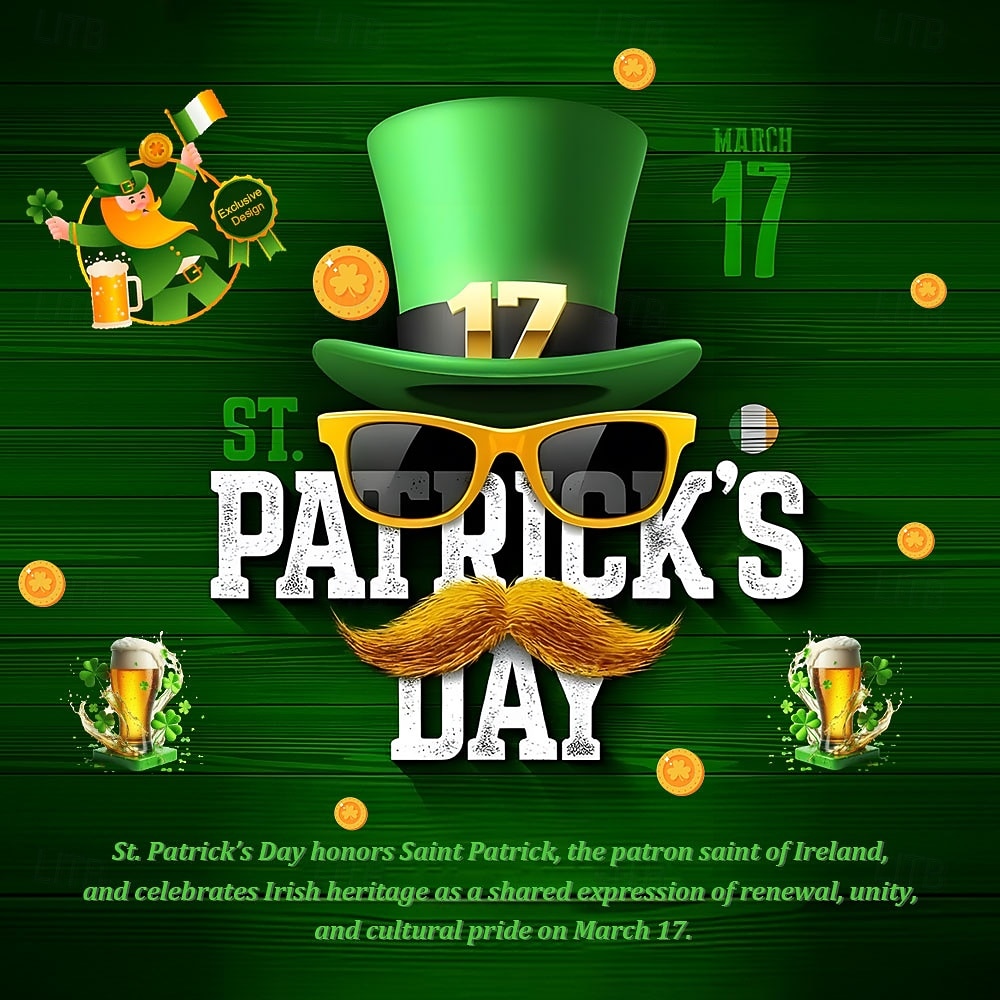 St. Patrick's Day Men's Four Leaf Clover Shamrock Celtic Art Shirt Button Up Shirt Long Sleeve Vintage Retro Holiday Spring Fall Turndown 3D Print Linen Like Shirt Green 1# Dark Red Green Dark Blue 2026 - $15.49 –P4