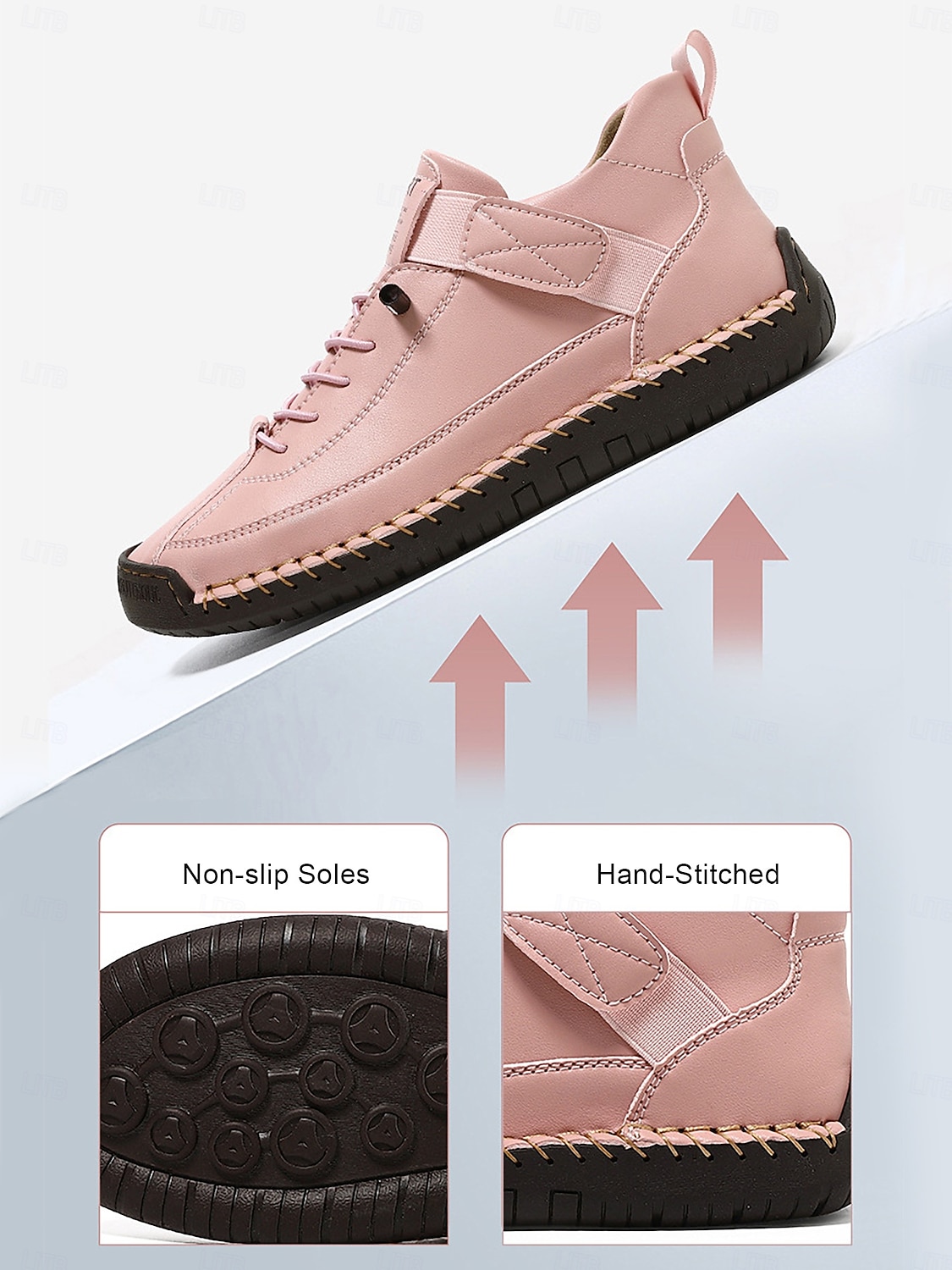 Baskets rouges décontractées pour femmes - chaussures confortables à lacets avec coutures apparentes et détails contrastés, idéales pour les promenades quotidiennes, les courses en extérieur, les brunchs et les sorties décontractées. de 2026 ? $46.99 –P1