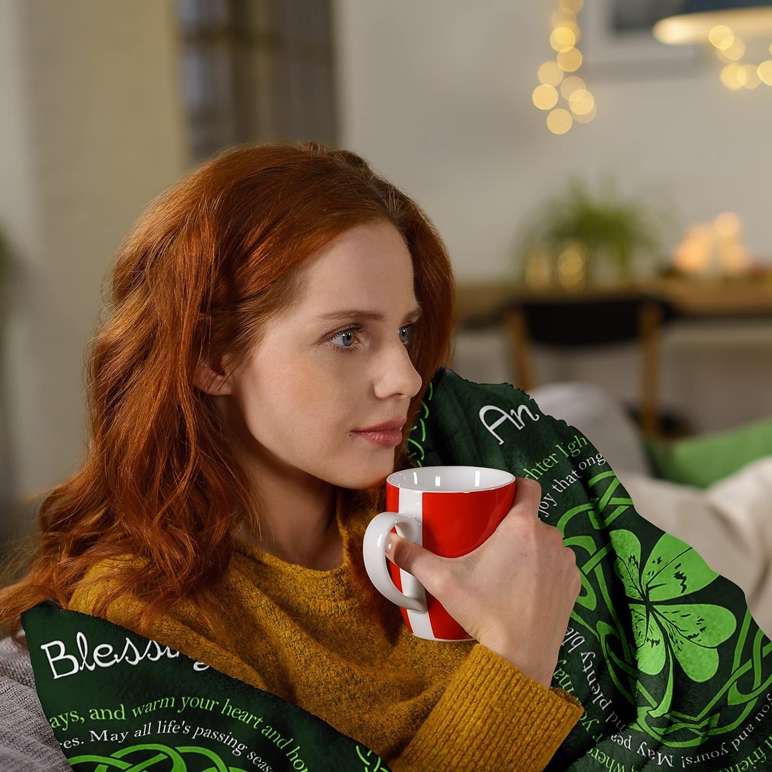 St. Patrick's Day Irish Gifts for Women & Men,  SLÁINTE Irish Blessing Blanket, Celtic Birthday Gift, Best St. Patrick's Day Present, Thoughtful Irish Blessing Décor. 2026 - $25.99 –P3