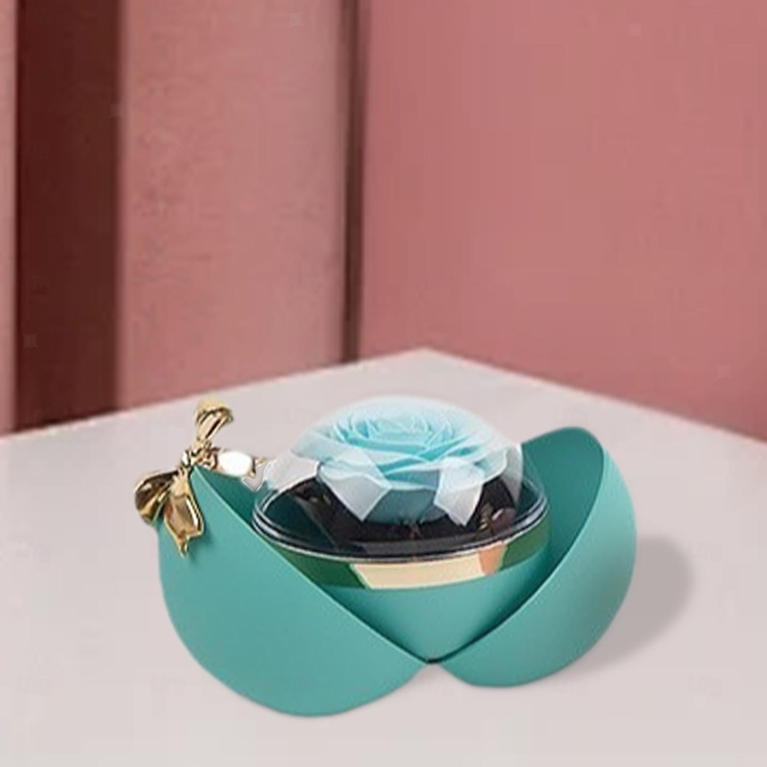 קופסת טבעות פרחי ורדים אלגנטית, מיכל בצורת כדור להצעות אירוסין, חתונות ואירועים מיוחדים 2026 - $26.99 –P6