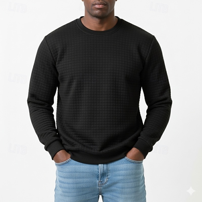 Męskie Bluza dresowa Bluza Waffle Bluza z kapturem Morelowy Czarny Biały Zieleń wojskowa Szary Półgolf Równina Teksturowany Codzienny Sport i turystyka Święto Moda miejska Nowoczesne Odzież sportowa 2026 - $18.49 –P5