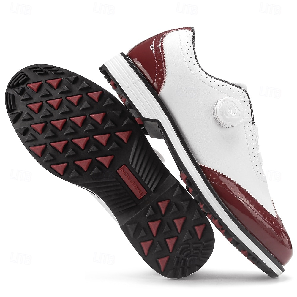 Heren golfschoenen – comfortabel wit en bordeauxrood design voor optimale prestaties en stijl op de golfbaan. 2026 - $79.99 –P21