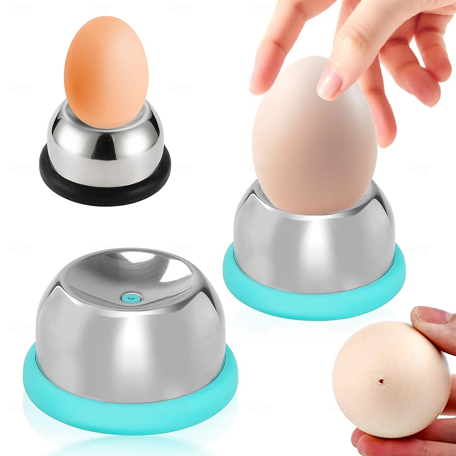 2 db tartós tojáslyukasztó tojáslyukasztó lyukasztó különálló lyuk rozsdamentes acél tű tojás tojáslyukasztó konyhai eszközök 2026 - $13.99 –P1