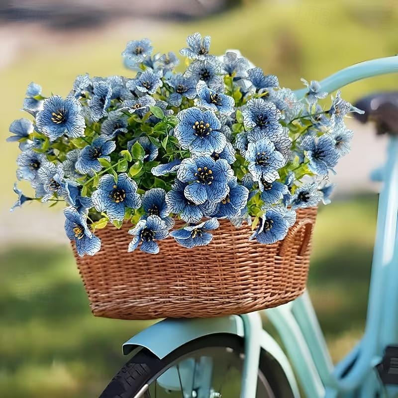 10 Bundles Artificial Flowers Fake Plants - Fake Flowers Outdoor Artificial Plants Flowers Eucalyptus Leaves DIY Wedding Garden Porch Window Box Pot Planters Decor Room Decor Home Decor Valentine's Day 2026 - $20.99 –P13