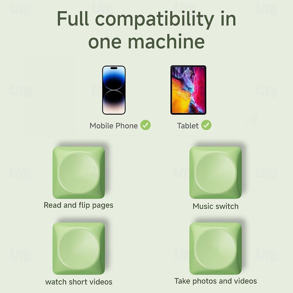 uusi näppäimistö, kaksinäppäininen e-kirjan sivunkääntäjä, sopii tableteille ja matkapuhelimille, bluetooth-kaukosäädin, sopii lyhyille videoille Androidilla/iOS:lla 2026 - $32.99 –P6