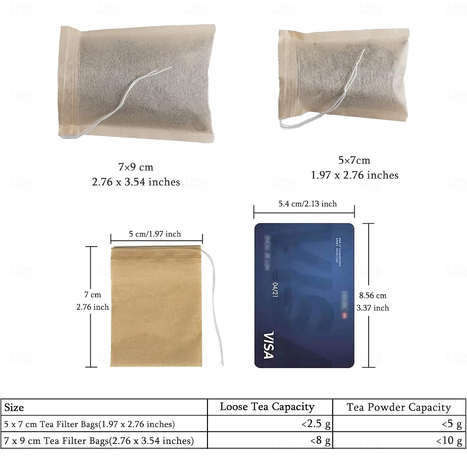 100 stuks wegwerp theefilterzakjes voor losse thee, trekkoordzakje voor losse thee met 100% ongebleekt papier 2026 - $10.99 –P6
