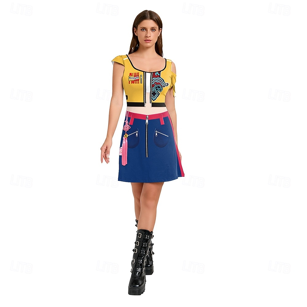 Inspirado em ídolos coreanos Estrela pop Ocasiões Especiais Fantasia fantasia Fantasia de Carnaval Ídolo Virtual for Mulheres Adulto Dia Das Bruxas Carnaval Espetáculo Comic Con Anime Expo de 2026 por $29.99 –P8