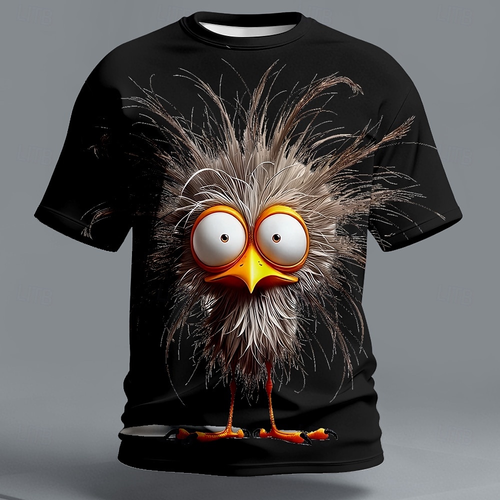 Homme Oiseau Grincheux T-shirt Manche Courte T-shirt Impression 3D Col ras du cou Chemise Exagéré Designer Soirée Fête Bleu Noir Jaune Été Printemps Vêtement Tenue S M L XL XXL XXXL de 2026 ? $21.99 –P6