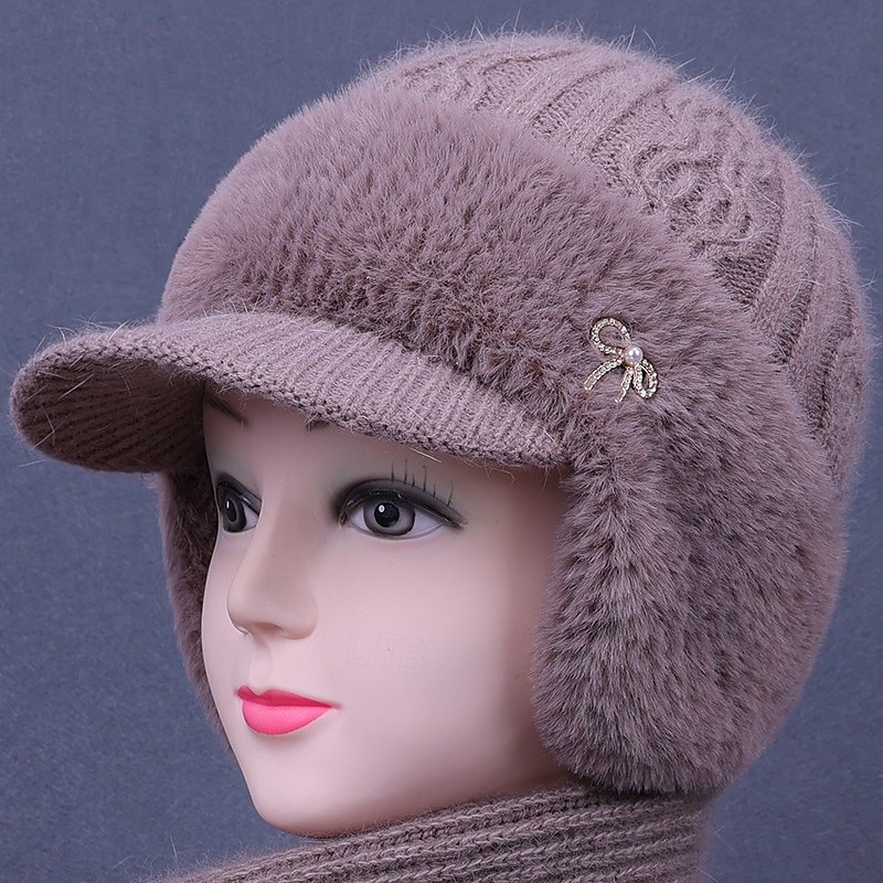 Γυναικεία Καπέλο Χειμερινά Καπέλα Αντιανεμικό Ζεστό Καθημερινά ΕΞΩΤΕΡΙΚΟΥ ΧΩΡΟΥ Δρόμος Πλεκτό Μονόχρωμες 2026 - $17.49 –P1